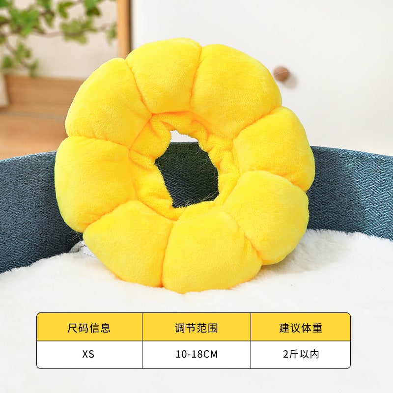 Sunflower Elizabeth Collar Pet Collar Cat Elizabeth Collar Dog Collar Sterization Anti-Licking Headgear - Image 1